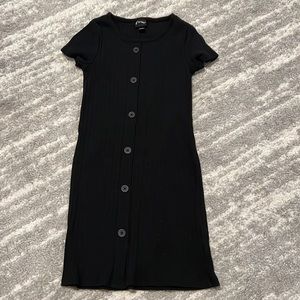 Cotton black mini dress, art class size 6/6x